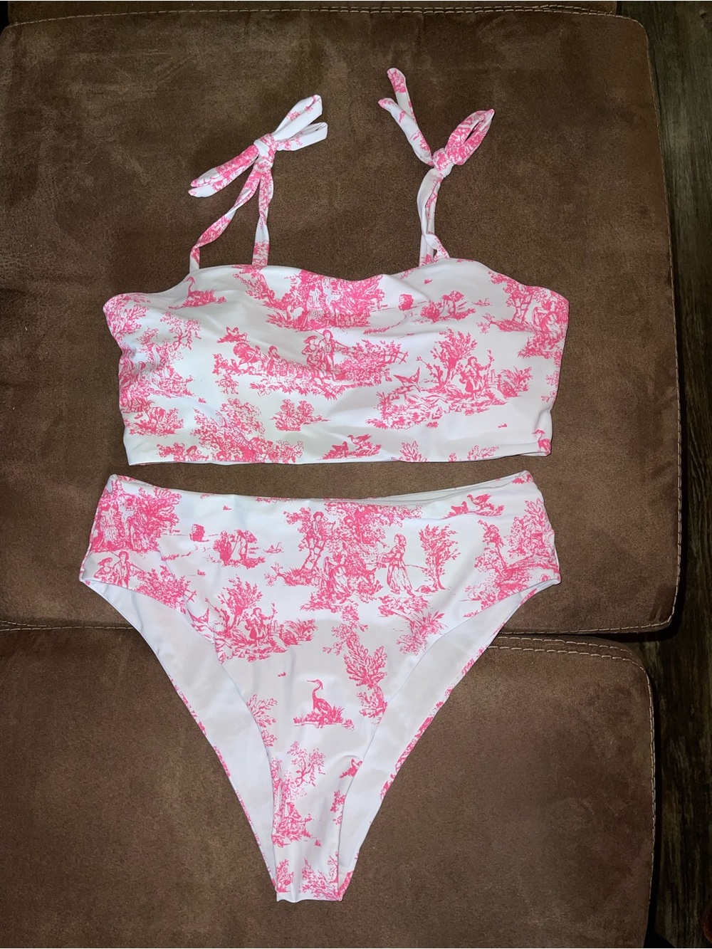 SHEIN Pink & White Swimsuit